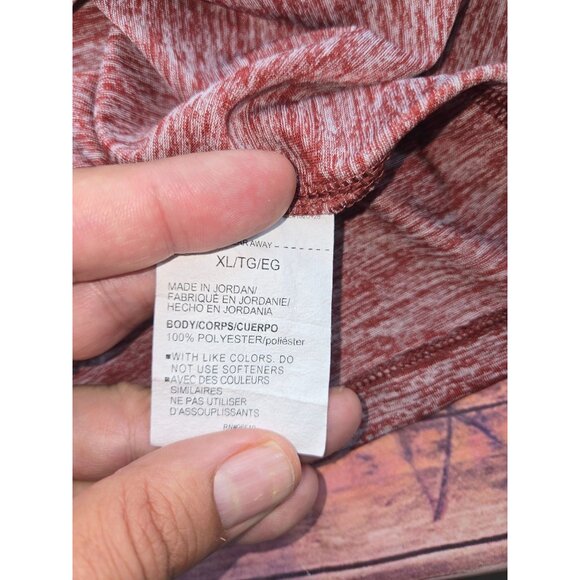 Under Armour Womens HeatGear Loose Fit Quarter-Zip XL Red Heather - Picture 6 of 9